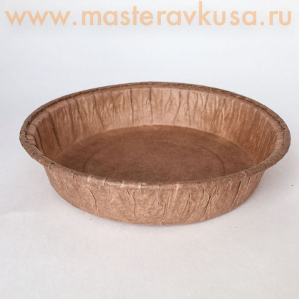 Форма бумажная ПАЙ  d90/100 мм, h21 мм, коричневая