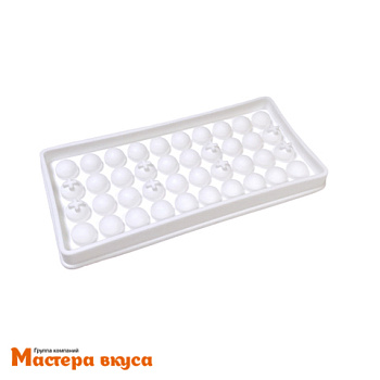 Форма для мармелада и шоколада силиконовая ЖЕМЧУЖИНЫ, (40 ячеек) 24*12 см