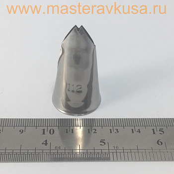 Насадка стальная ЛИСТИК, 14мм,  (BX1132) №112