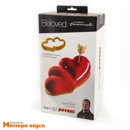 Форма силиконовая Pavoni ВЛЮБЛЕННЫЕ (форма+вырубка) 1200мл, (Италия)