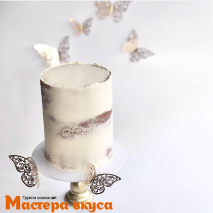 Зеркальное украшение БАБОЧКИ 3в1, золото, (набор 12 шт) d~6/ 7,5/ 9 см 