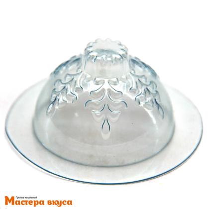 Форма для шоколада пластиковая (НГ) СФЕРА СНЕЖИНКА, 2 части, d 60 мм