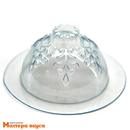 Форма для шоколада пластиковая (НГ) СФЕРА СНЕЖИНКА, 2 части, d 60 мм
