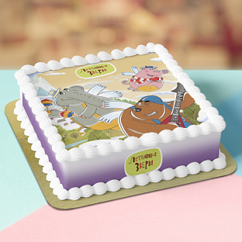 Фотопечать Летающие звери, для торта, №41