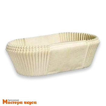 Капсула  бумажная "Тарталетки" овал OV4b (белая), 33*83*22 мм, (упак 1000 шт)