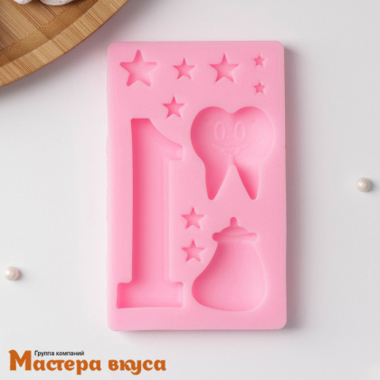 Молд силиконовый МОЛОЧНЫЙ ЗУБ, 10,3*6,5*1,1 см