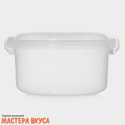 Контейнер пищевой с крышкой, пластик, 5 л, d27,7  h14 см