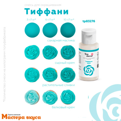 Краситель гелевый Top decor мини, ТИФФАНИ, 30гр