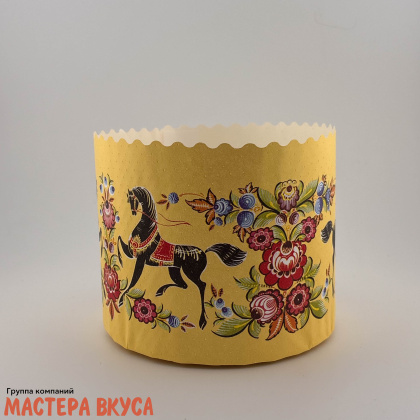 Форма бумажная для кулича (500-550г) d124*h100 мм ГОРОДЕЦ