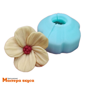 Молд силиконовый  3D МАЛЬВА, изд d51мм h27мм (шоколад~17гр)