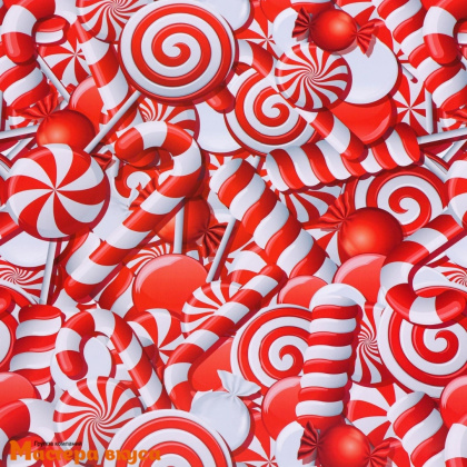 Бумага упаковочная  "Лабиринт" двухсторонняя (глянцевая), 50*70 см