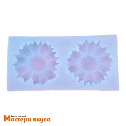 Молд силиконовый  3D РОМАШКА (ГЕРБЕРА) 2в1, изд d4.5 см (~18гр)