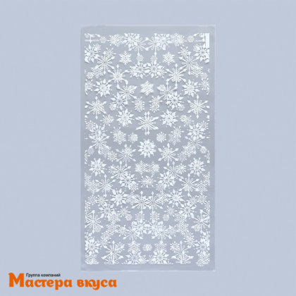 Пакет для сладостей 20*35 см,  "Снежинки"