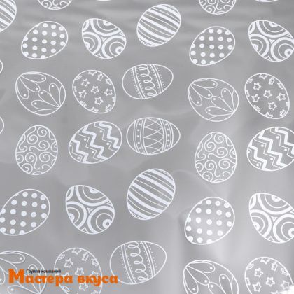Пленка упаковочная прозрачная  70 см, 200гр, ~7,6м (Пасхальные яйца)