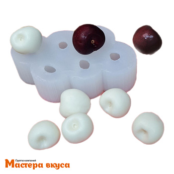 Молд силиконовый  3D ЧЕРЕШНЯ (ВИШНЯ) 6/1, изд 2,2*1,9*h2см (~42гр)