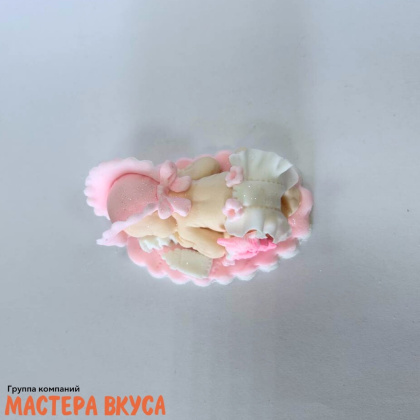 Сахарная фигурка МЛАДЕНЕЦ девочка, длина ~6см
