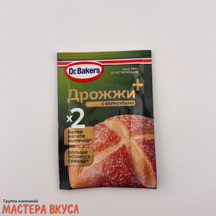 Дрожжи+ с ферментами Dr.Bakers, 8 гр 