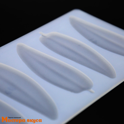 Форма для шоколада и айсинга силиконовая ПЕРЫШКИ, (6 ячеек  9,7*3,1см) 23,2*10,9 см 