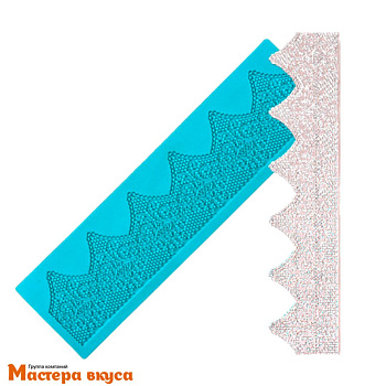 Коврик текстурный силиконовый (рельеф) для айсинга "Сахарное кружево-2", 40*11 см 