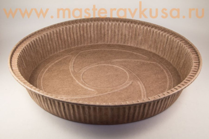 Форма бумажная ПАЙ d200 h34 мм, коричневая