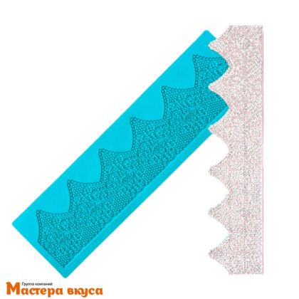 Коврик текстурный силиконовый (рельеф) для айсинга "Сахарное кружево-2", 40*11 см 