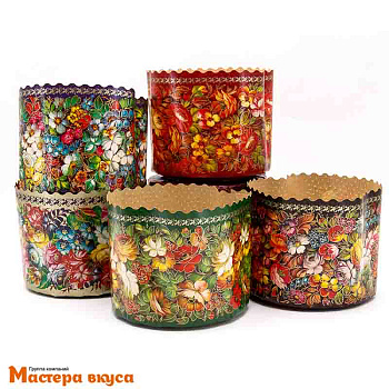 Форма бумажная для кулича ( 75г) d60*h45 мм ЖОСТОВО