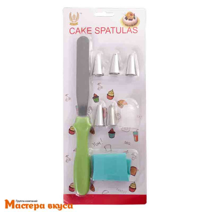 Набор кондитерский  (мешок силикон + 5 насадок + адаптер + шпатель)