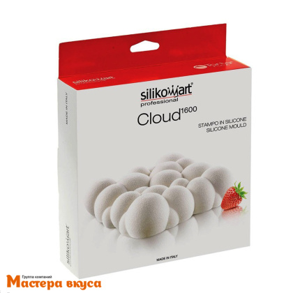 Форма силиконовая Silikomart CLOUD1600 Пузырьки белая, (Италия)