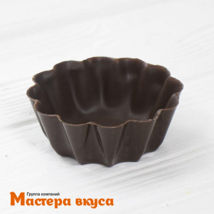 Форма для шоколада пластиковая КЕКС-КОРЗИНКА (Бриоши), (4 ячейки) 270*130 мм