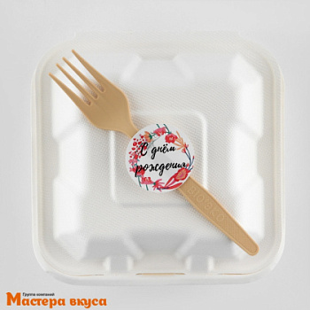 Вилка пластиковая 16,5 см (упак 5 шт) "Био Эко" 