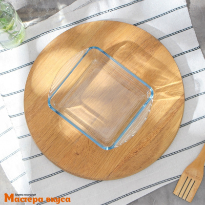 Форма для выпечки (жаропрочное стекло) квадратная, 21*16,5*6 см