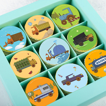 Фотопечать Машинки, для макаронс, № 49