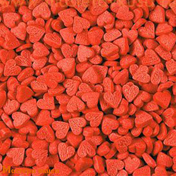 Посыпка СЕРДЕЧКИ красные (мини), 75 гр