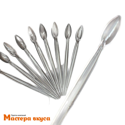 Ложка пластиковая коктейльная, 18,8 см, (упак 10 шт)