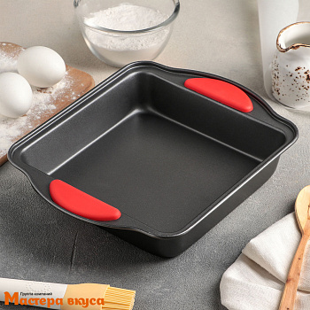 Форма для выпечки, "Пирог"  22*22см h-5 см, (антипригарное покрытие) "Софт"