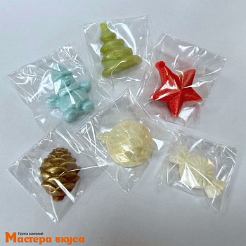 Фигурка из шок. глазури  "Новогодние игрушки" в асс-те, h~4 см