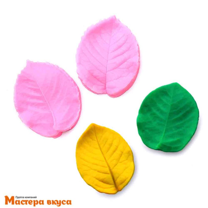 Молд силиконовый, вайнер ЛИСТ ТОПОЛЯ 3D (2 части), ~8,2*6,3 см