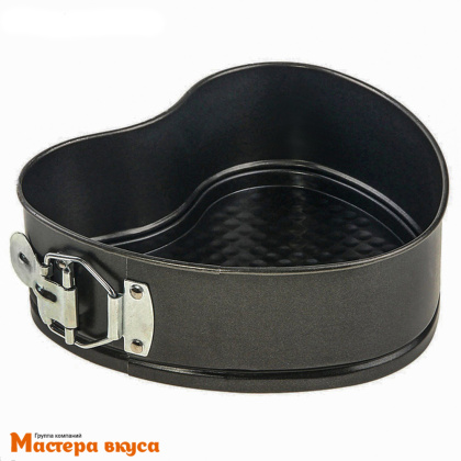 Форма для выпечки разъемная, Сердце 24*28см  h-6,5см, (антипригарное покрытие) "Элин"