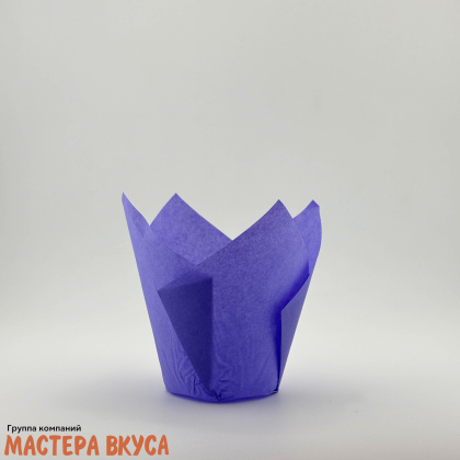 Форма бумажная Тюльпан d50 h80 сиреневая 