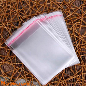 Пакет для пряников с клеевым клапаном 10*10 см (ш*в), упак 100 шт