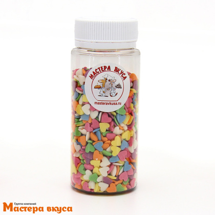 Посыпка СЕРДЕЧКИ разноцветные, 75 гр 