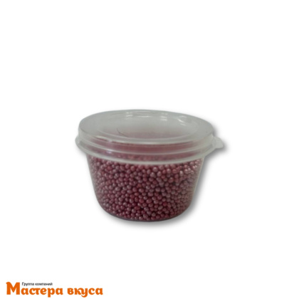 Украшение сахаристое Монпарель РОЗОВЫЙ ЖЕМЧУГ, 25 гр