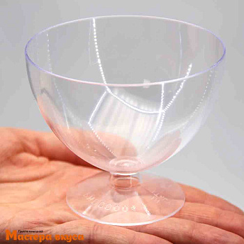 Креманка-фужер ПОЛУСФЕРА, 175 мл, 90*75мм h75мм (пластик), Martellato (Италия)