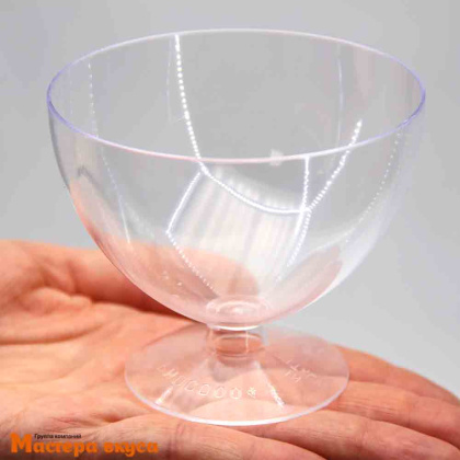 Креманка-фужер ПОЛУСФЕРА, 175 мл, 90*75мм h75мм (пластик), Martellato (Италия)