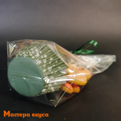 Пакет для сладостей  с квадратным дном 320*140 мм дно 70 мм, прозрачный, 1 шт