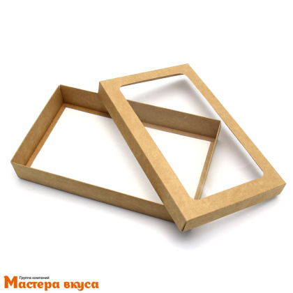 Упаковка для клубники в шоколаде 250*150*40 мм (крафт) (2-д)