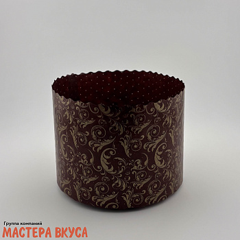Форма бумажная для кулича (300-350г) d110*h85 мм УЗОРЫ