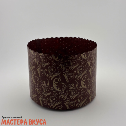 Форма бумажная для кулича (300-350г) d110*h85 мм УЗОРЫ