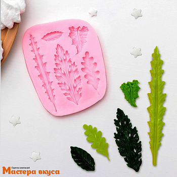 Молд силиконовый ГЕРБАРИЙ, 9,5*8*0,8 см