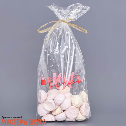 Пакет для сладостей 20*30 см, "Я люблю тебя"
